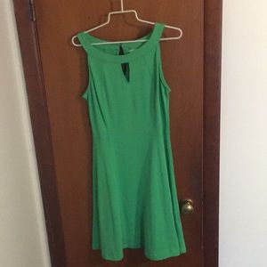 Green keyhole dress